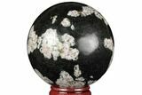 Polished Snowflake Stone Sphere - Pakistan #187523-1